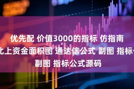 优先配 价值3000的指标 仿指南针指标 北上资金面积图 通达信公式 副图 指标公式源码