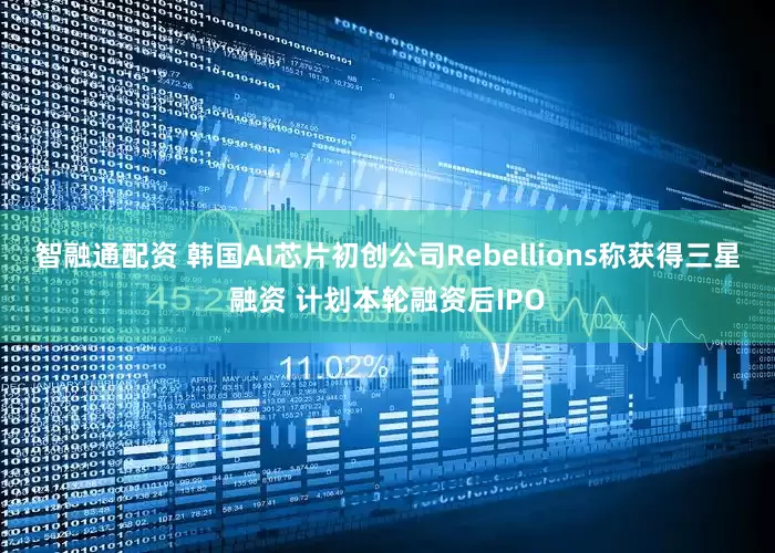 智融通配资 韩国AI芯片初创公司Rebellions称获得三星融资 计划本轮融资后IPO